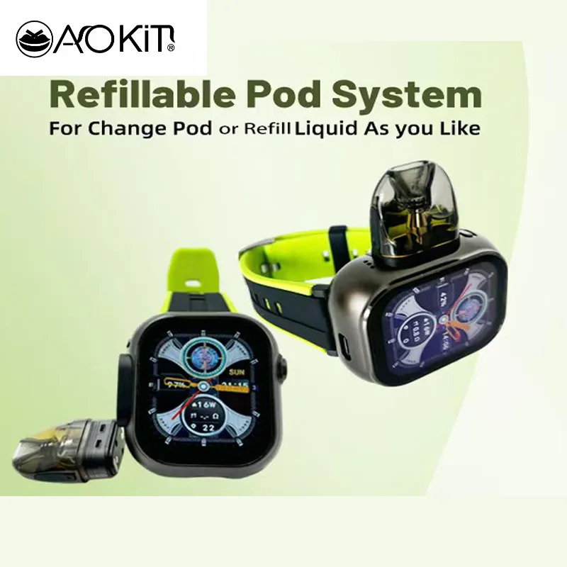 2024 Wholesale Refillable Pod System S10 Smart Watch Vape