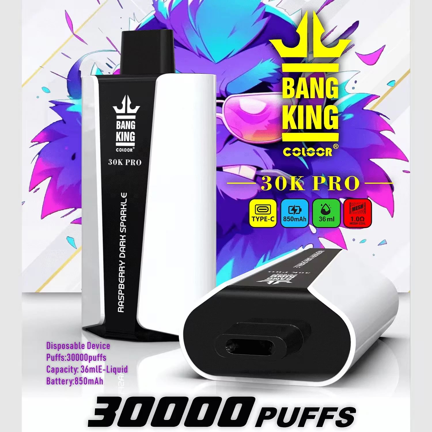Custom Bang King 30K Pro 30000 Puff Disposable vape
